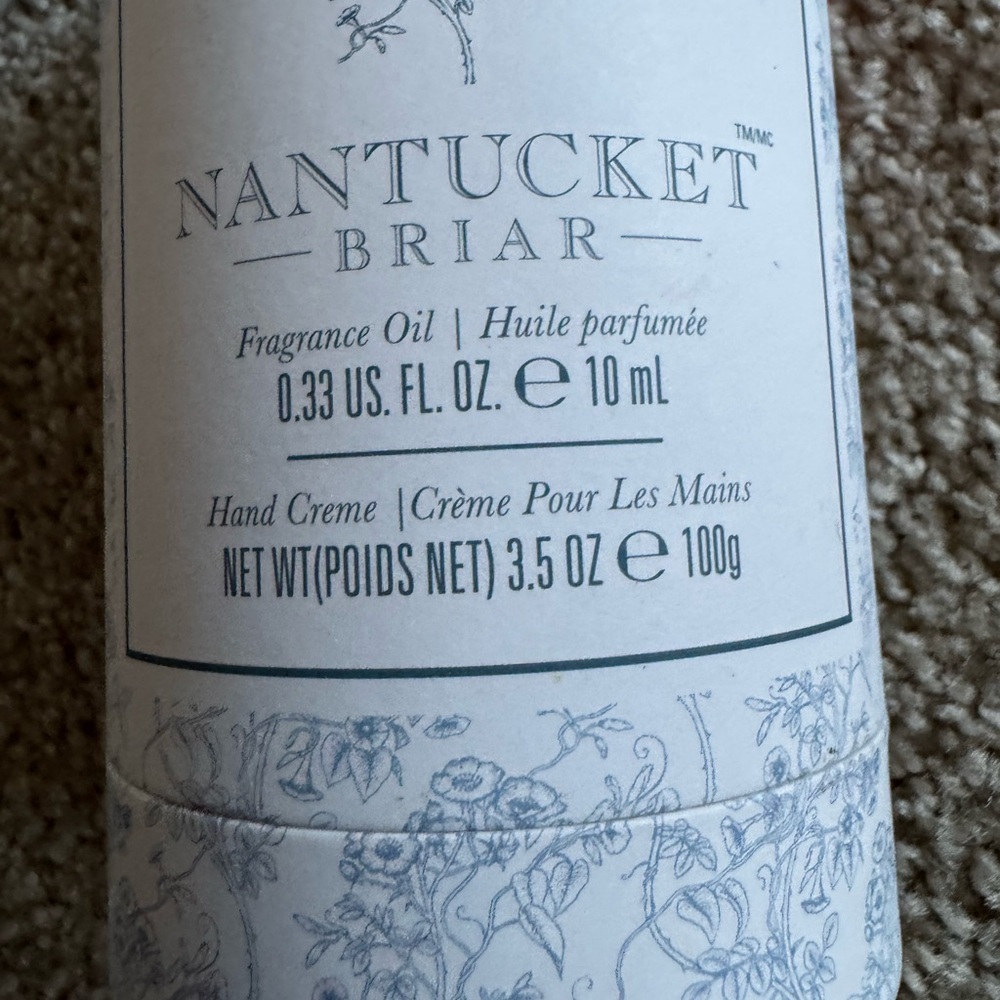 New Crabtree & Evelyn Nantucket Briar Fragrance Oil Rollerball & Hand Cream set - Picture 3 of 4